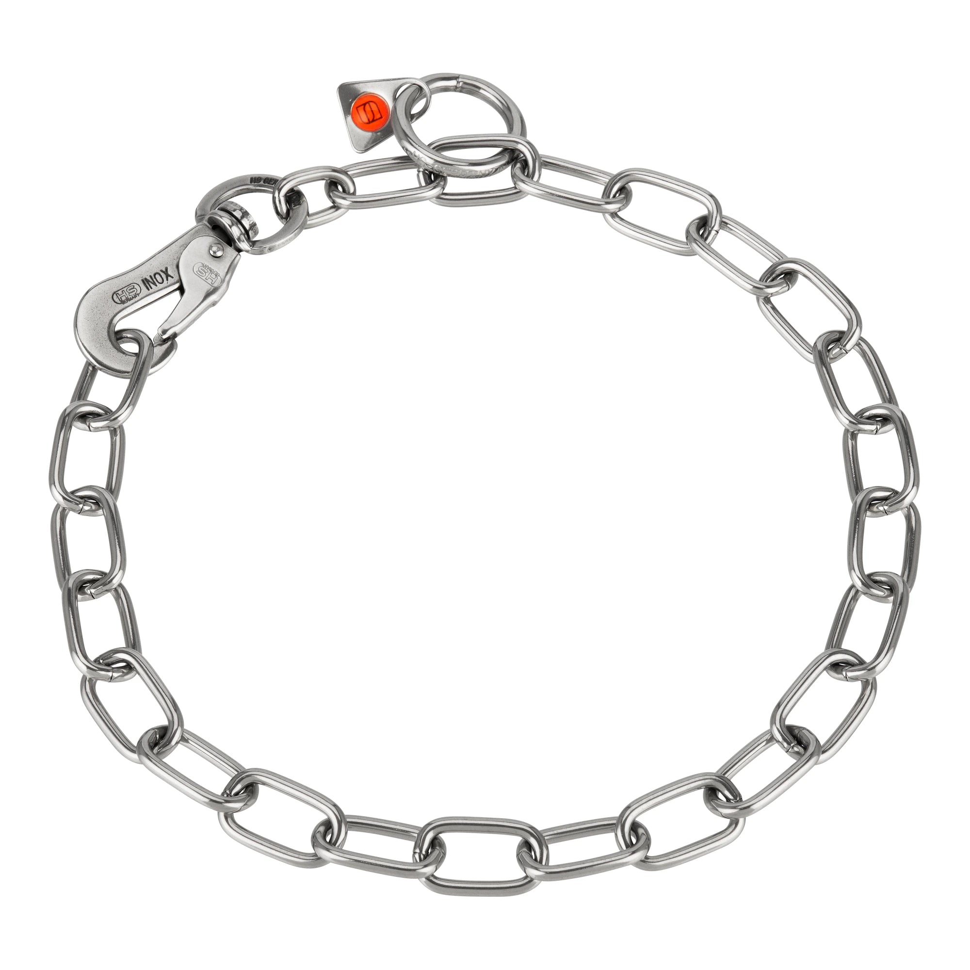 Edelstahl Kettenhalsband mit Haken