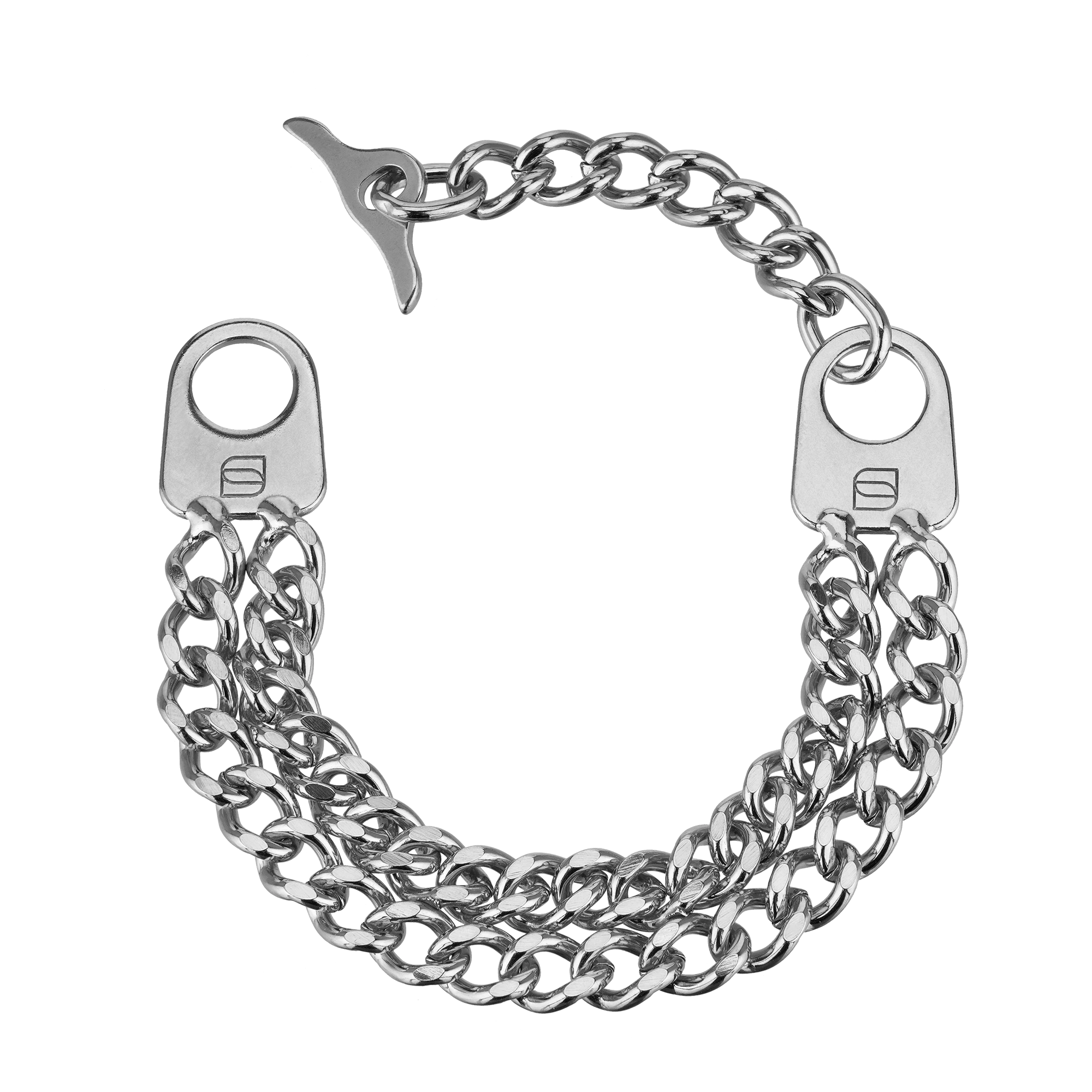 Armband 2-reihig, Edelstahl