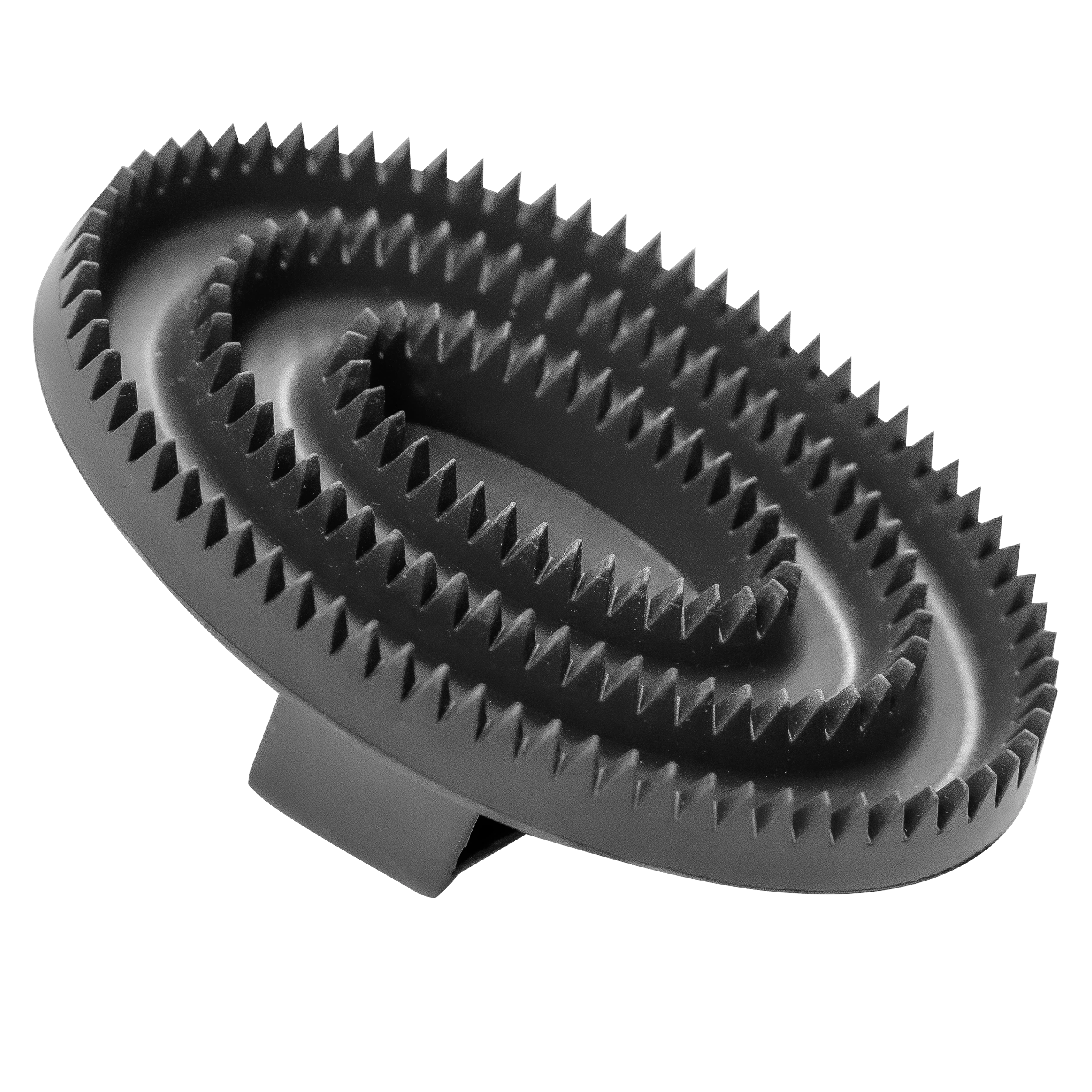 Striegel, oval - 125 x 80 mm, Gummi