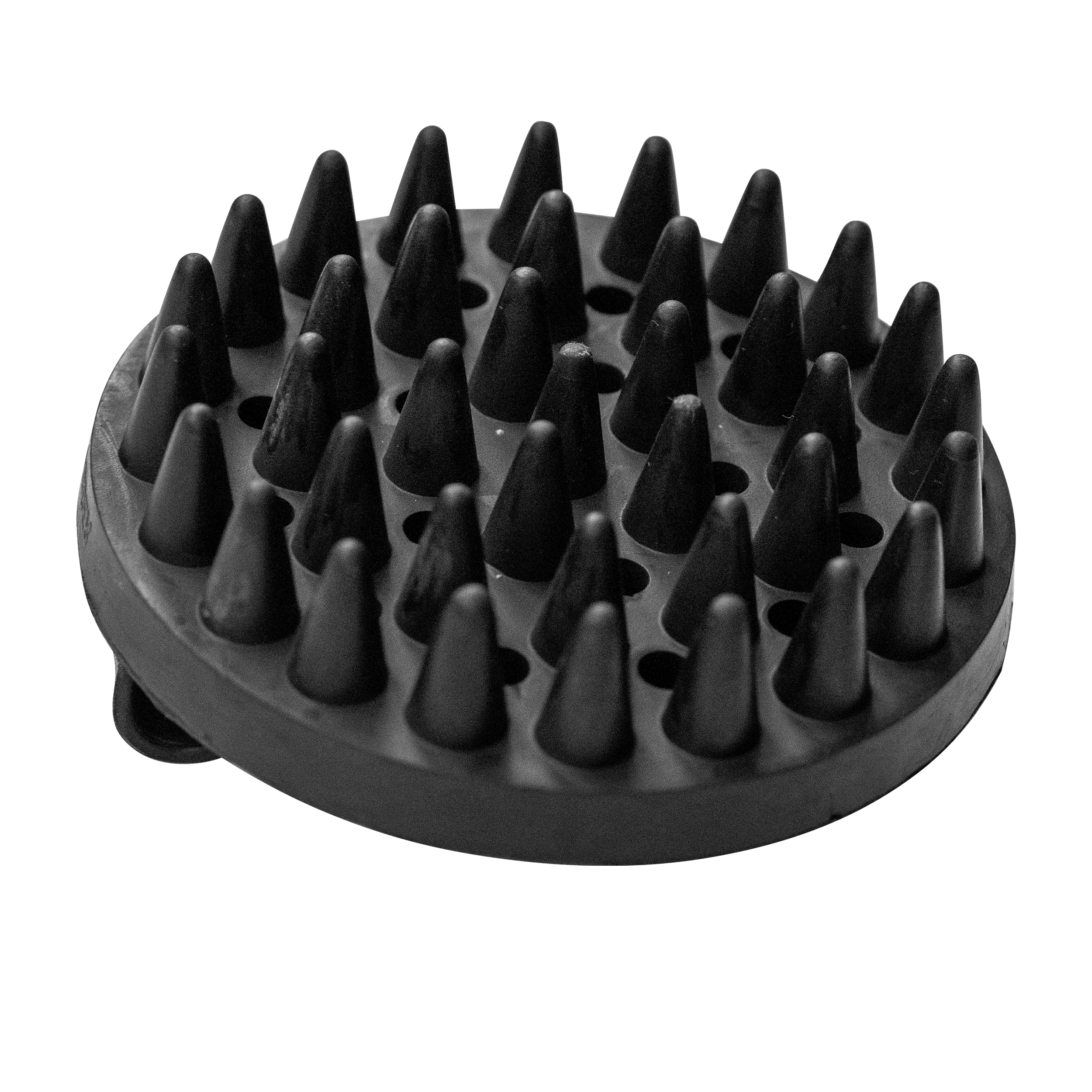 Striegel, oval aus Gummi, schwarz