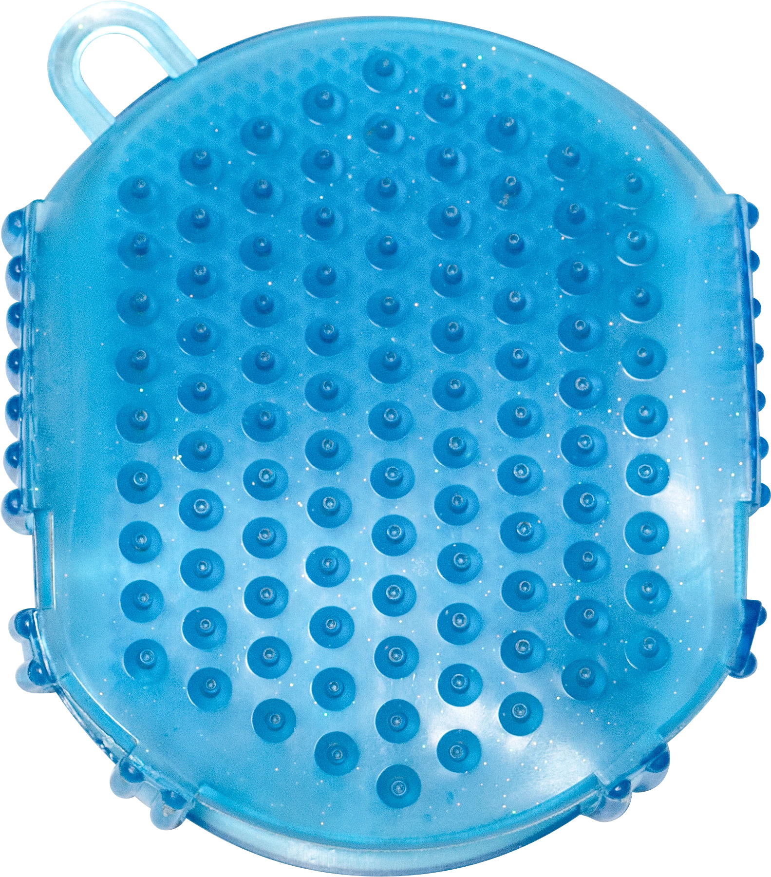 Gel-Massagehandschuh aus Kunststoff, pastell blau
