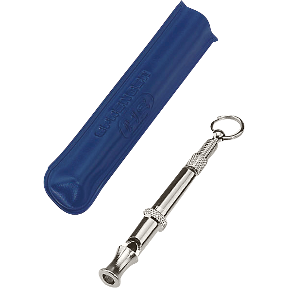Lautlose Trainingspfeife mit Kunststoff Etui