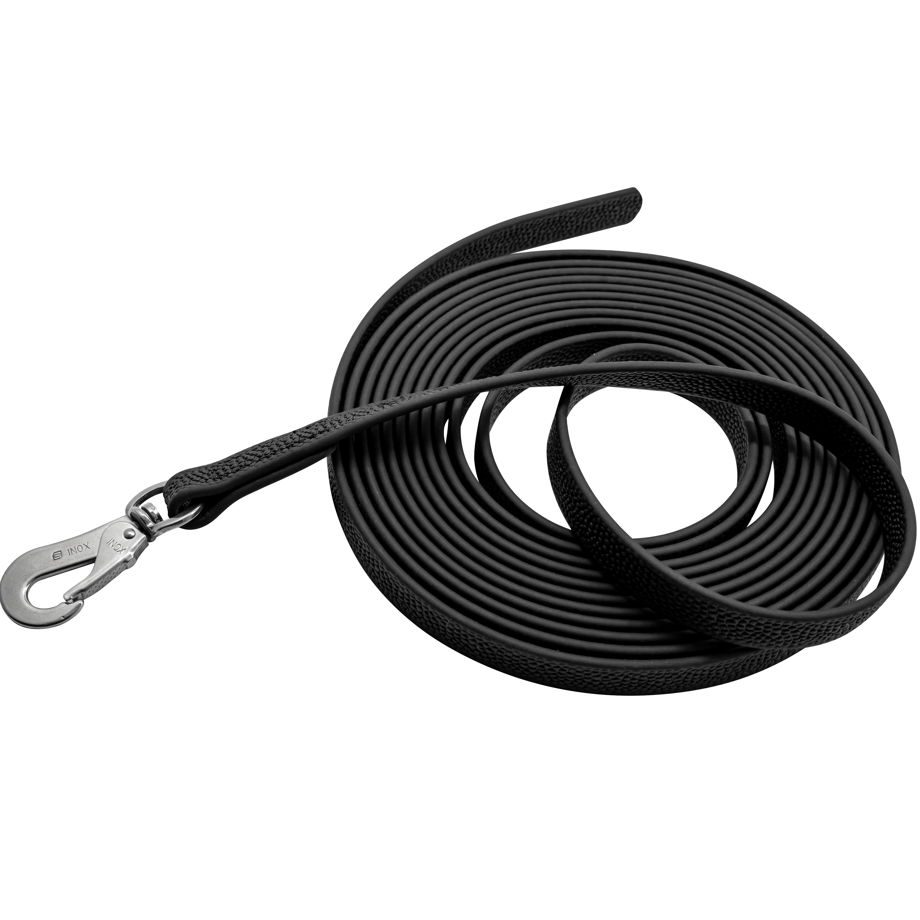 Footballgrip Biothane Schleppleine schwarz