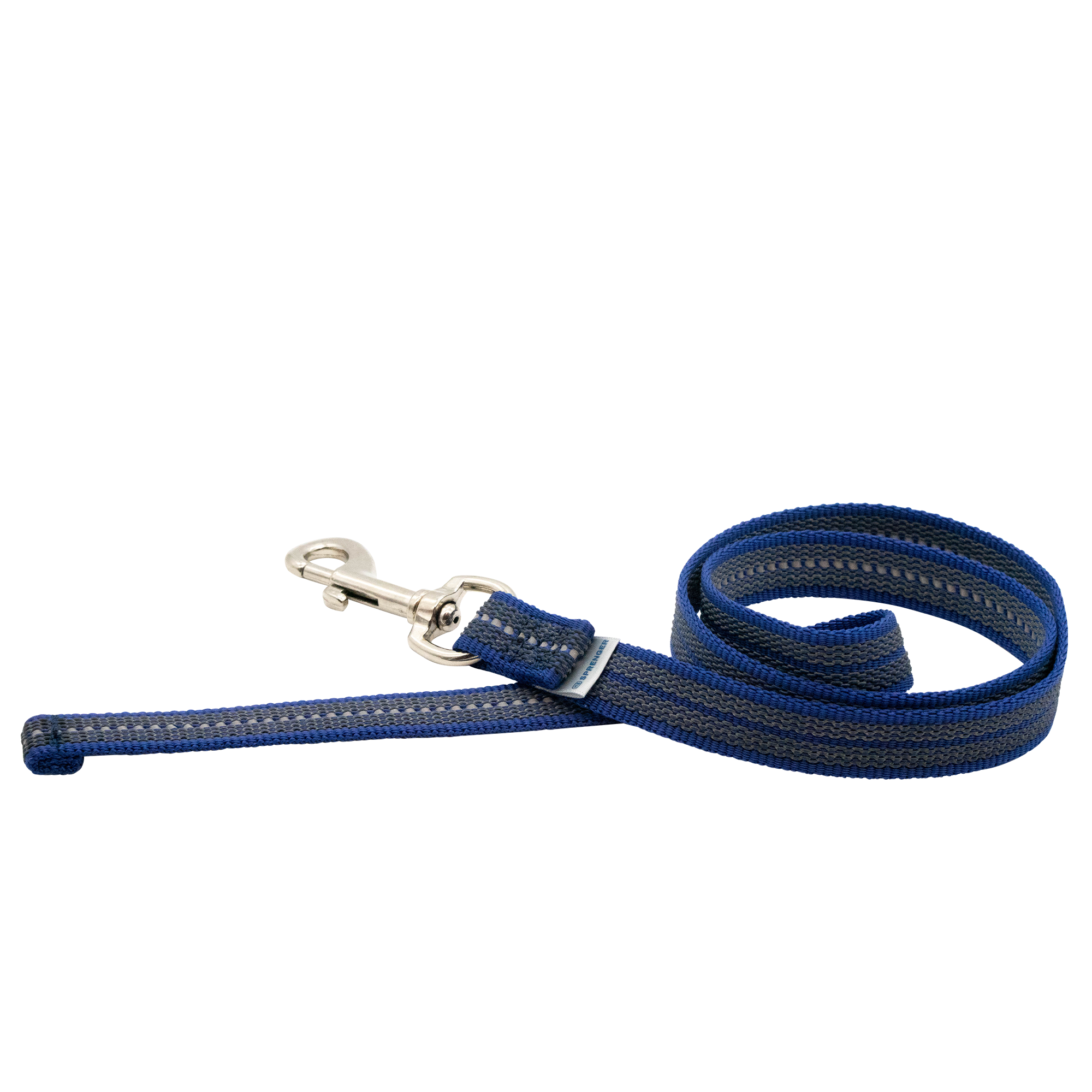 blaue gummierte Kurzleine