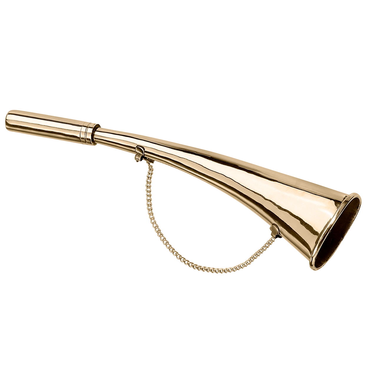 Signalhorn Messing poliert