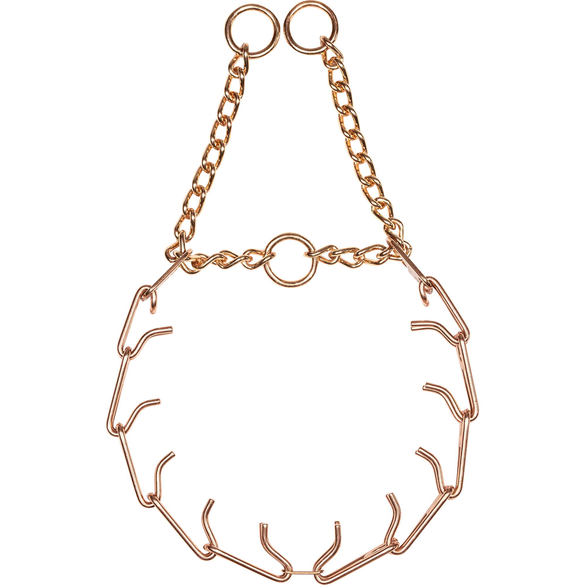 ULTRA-PLUS Easy On Collier de dressage avec plaque centrale et chaîne de traction - CUROGAN