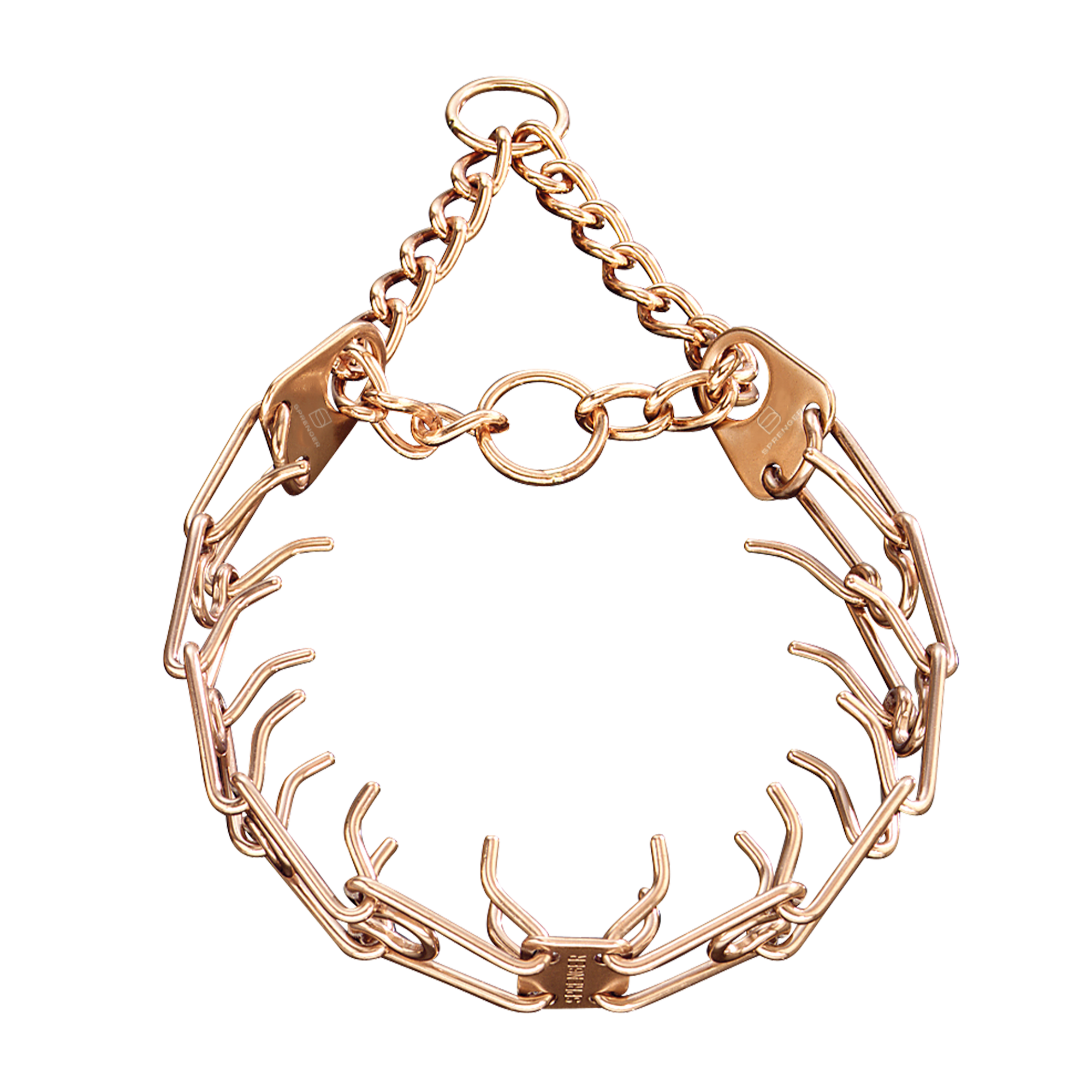 ULTRA-PLUS Collier de dressage avec plaque centrale et chaîne de traction - CUROGAN