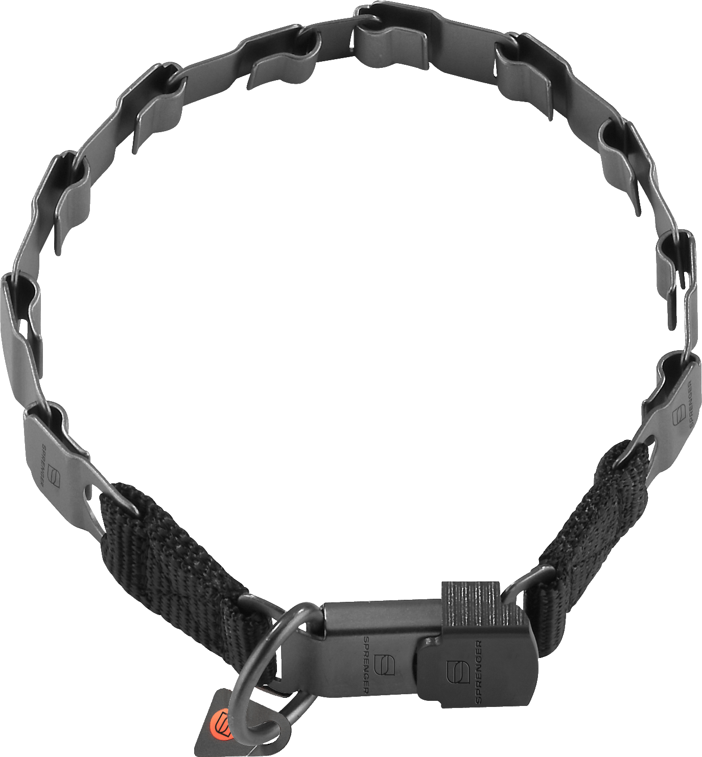 NeckTech Fun con ClicLock - Acero inoxidable negro mate