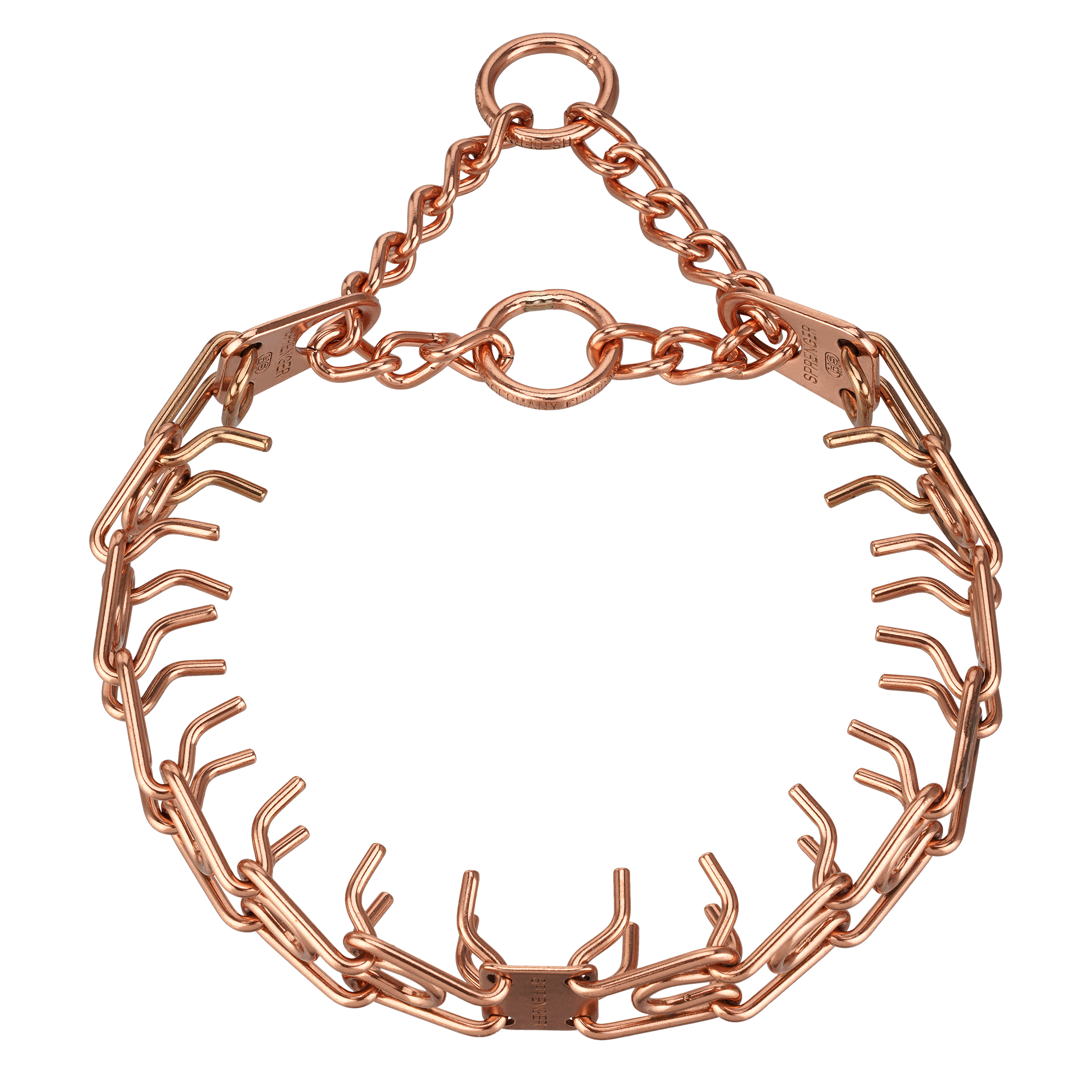 ULTRA-PLUS Collier de dressage avec plaque centrale et chaîne de traction - CUROGAN