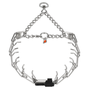 ULTRA-PLUS Dressurhalskette mit Durchzugskette und ClicLock - Edelstahl Rostfrei