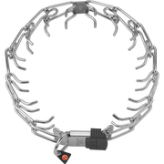 ULTRA-PLUS Dressurhalskette mit Centerplatte und ClicLock - Edelstahl Rostfrei