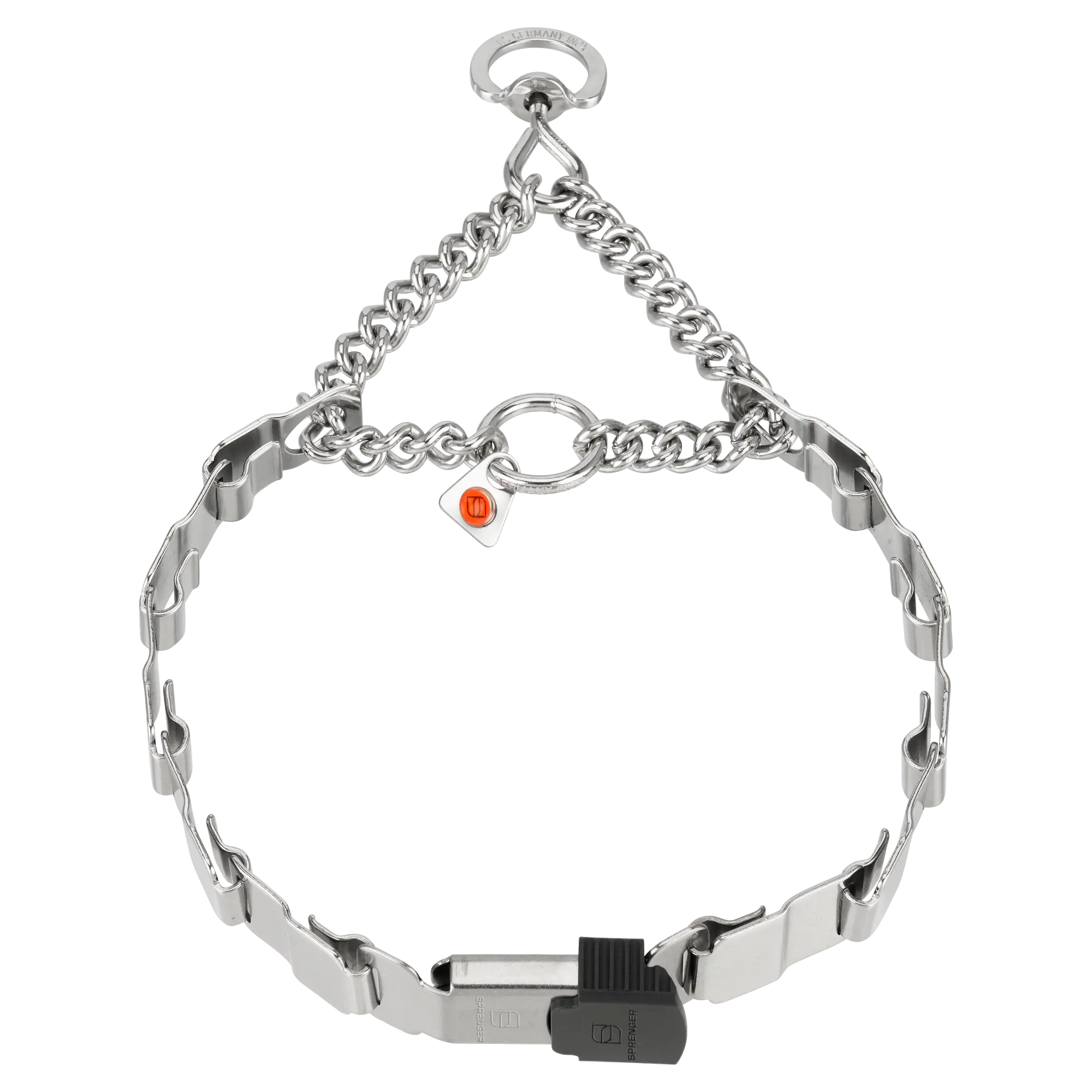 NeckTech Fun con cadena de semi-ahogo y ClicLock - Acero inoxidable