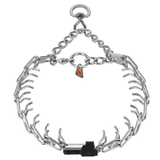 Ultra Plus Edelstahl Dressurhalskette mit Zugbegrenzung und ClicLock