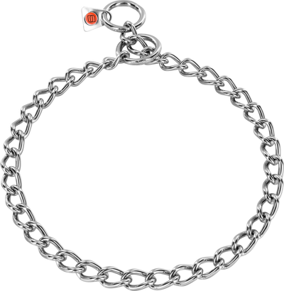 Halskette, kurze Glieder - Edelstahl rostfrei, 3 mm