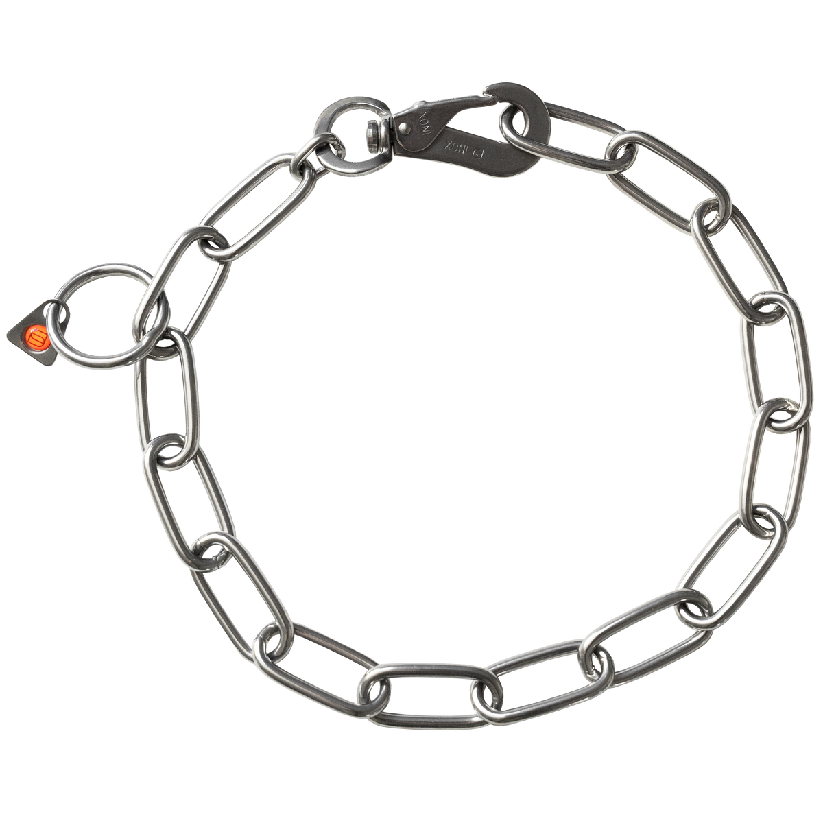 Edelstahl Kettenhalsband mit Haken