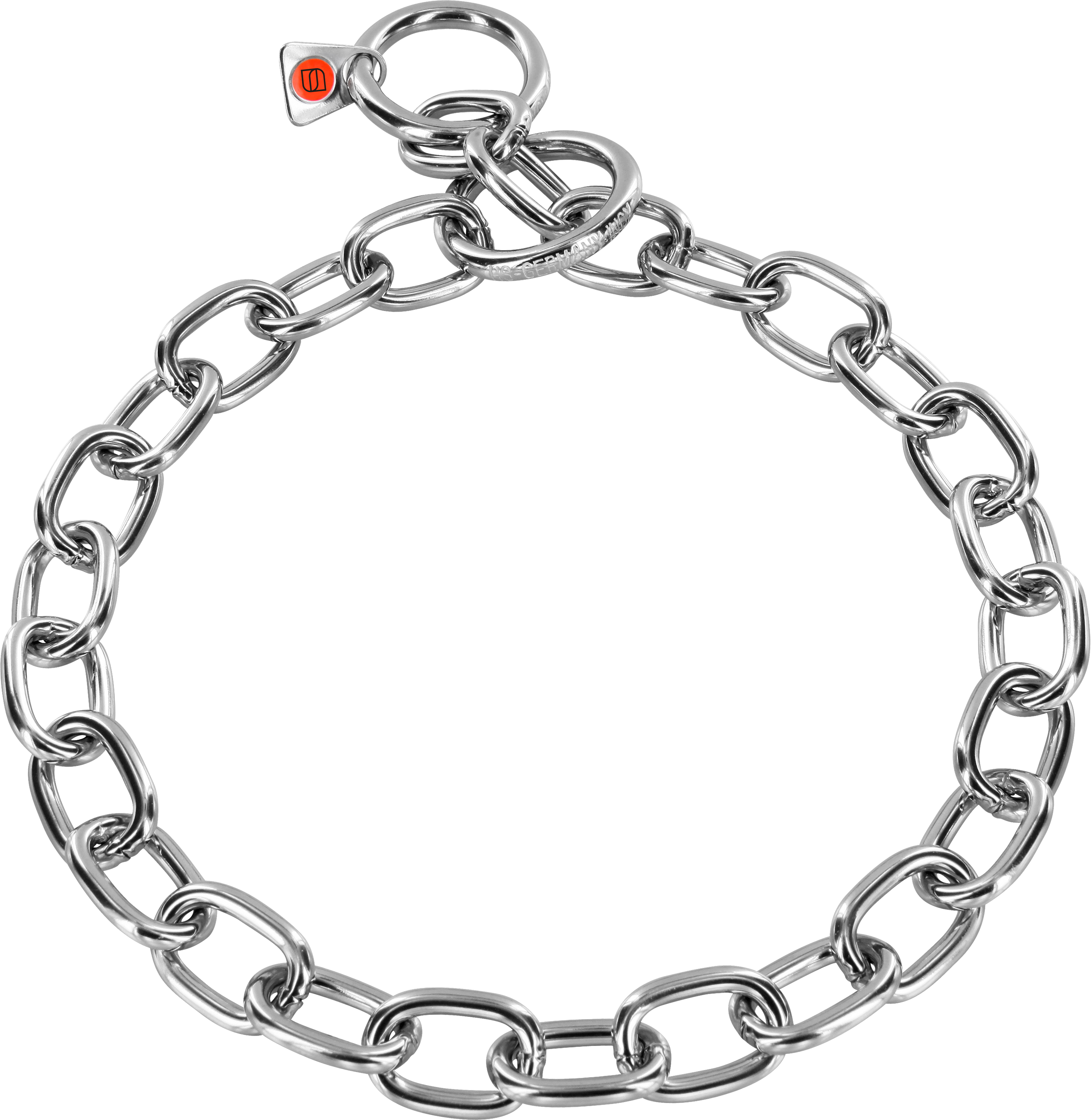 Collar, medium - Stainless steel, 4 mm