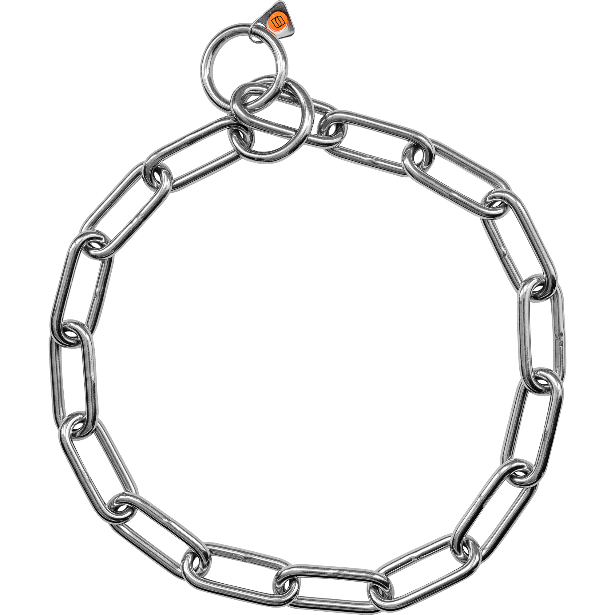 Collier, maillons longs - Acier inoxydable, 5 mm