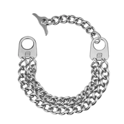 Armband 2-reihig, Edelstahl