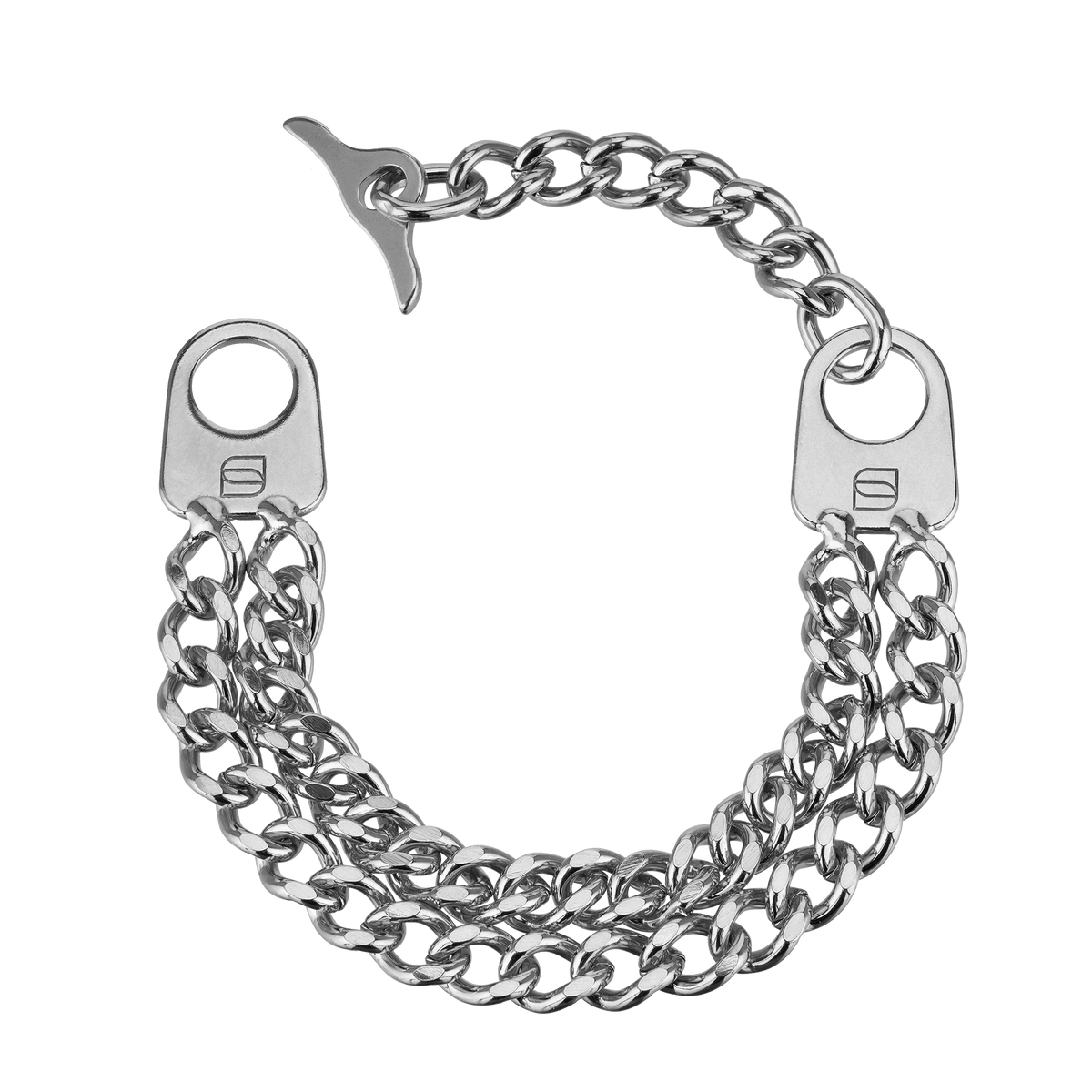 Armband 2-reihig, Edelstahl
