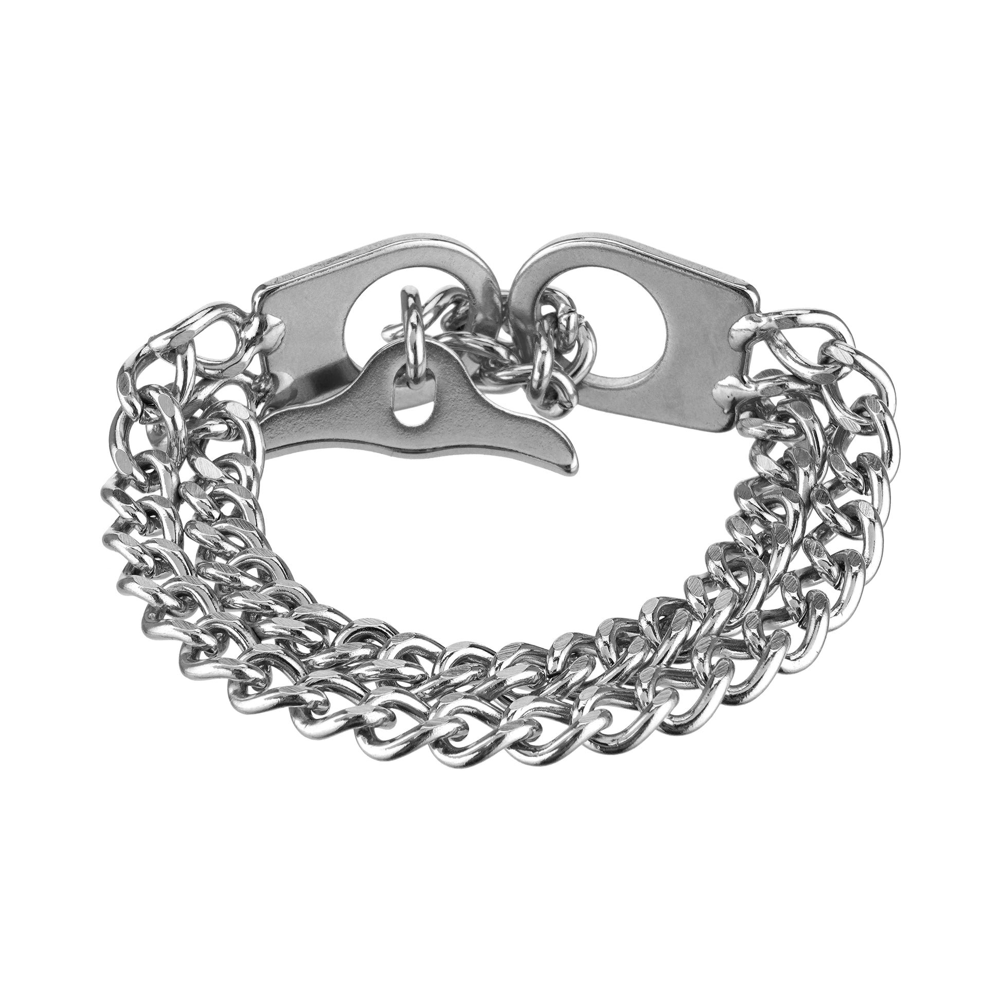 Damen Armband 2-reihig, Edelstahl