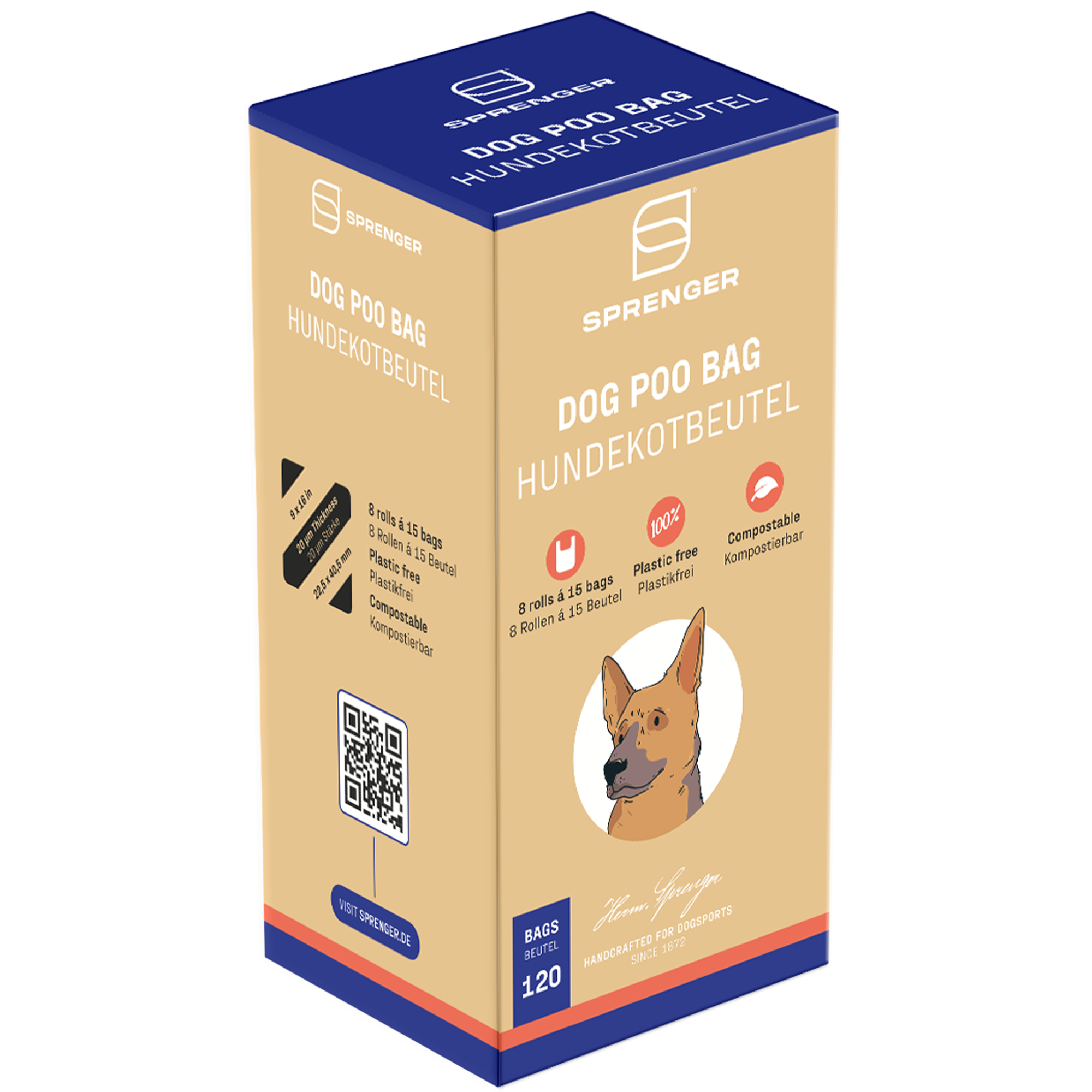 Sacs pour déchets canins - compostables