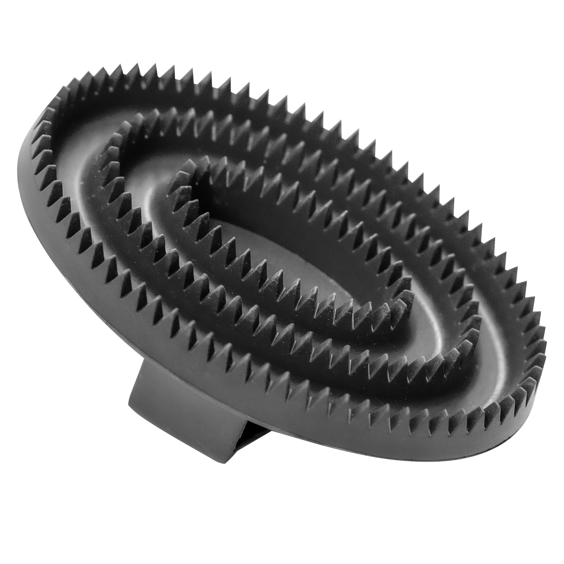 Striegel, oval aus Gummi, schwarz