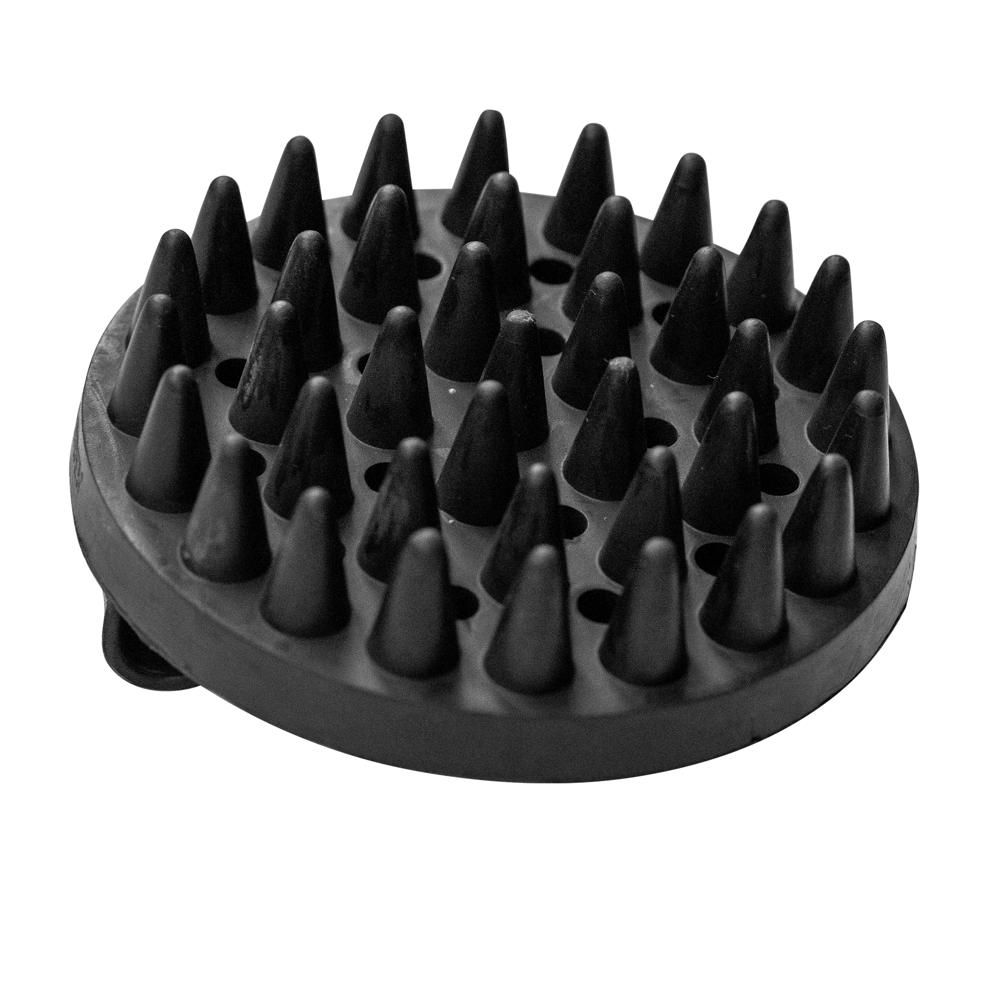 Striegel, oval aus Gummi, schwarz