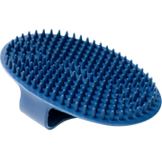 Striegel, oval aus Gummi, blau