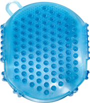 Gel-Massagehandschuh aus Kunststoff, pastell blau