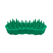 grüne Hundebürste aus Naturkautschuk