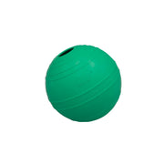 grüner Hundepielball aus Naturkautschuk mit Loch zum befüllen
