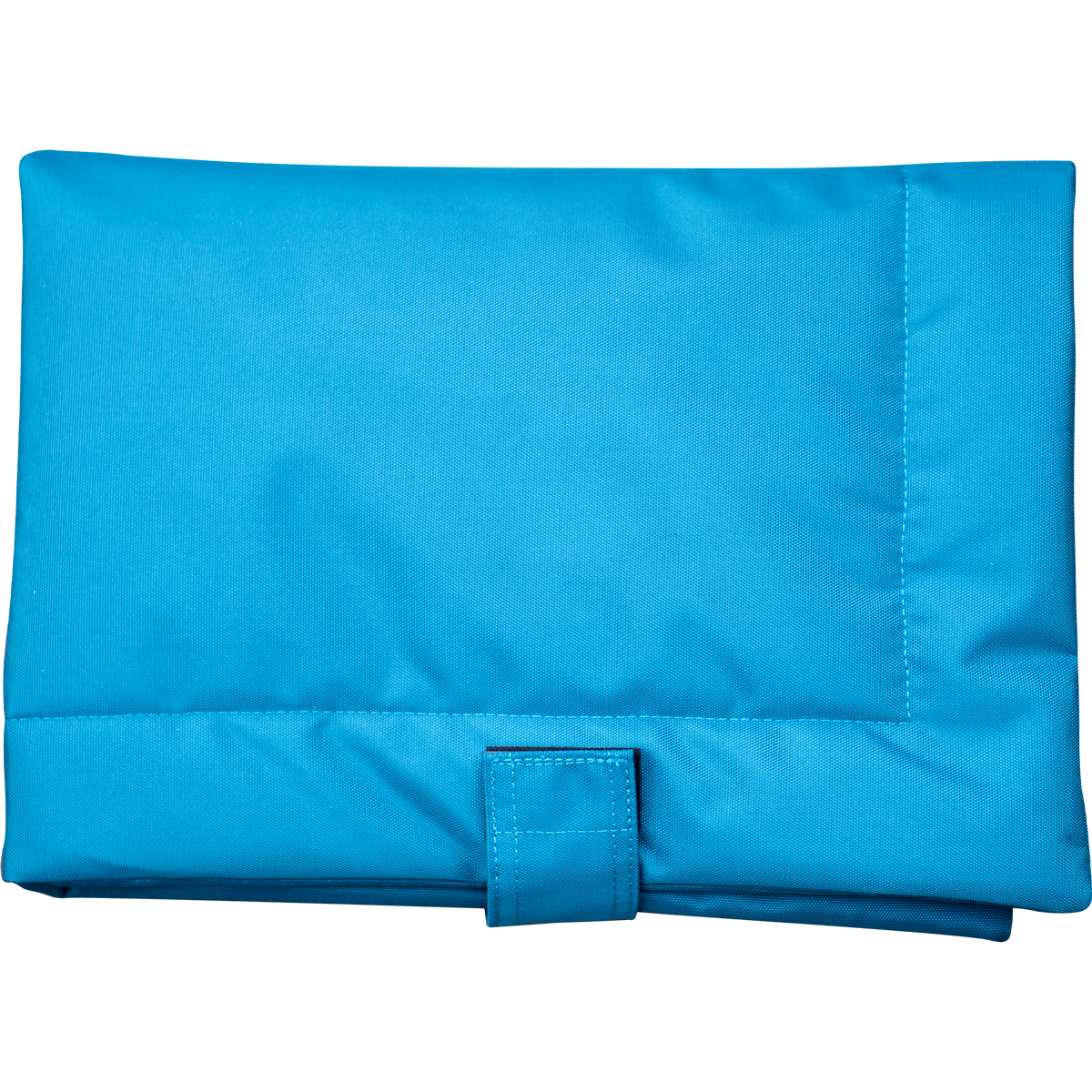 blaue Hundematte gefalten