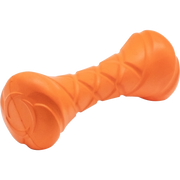 orangene Apportierhantel Hundespielzeug