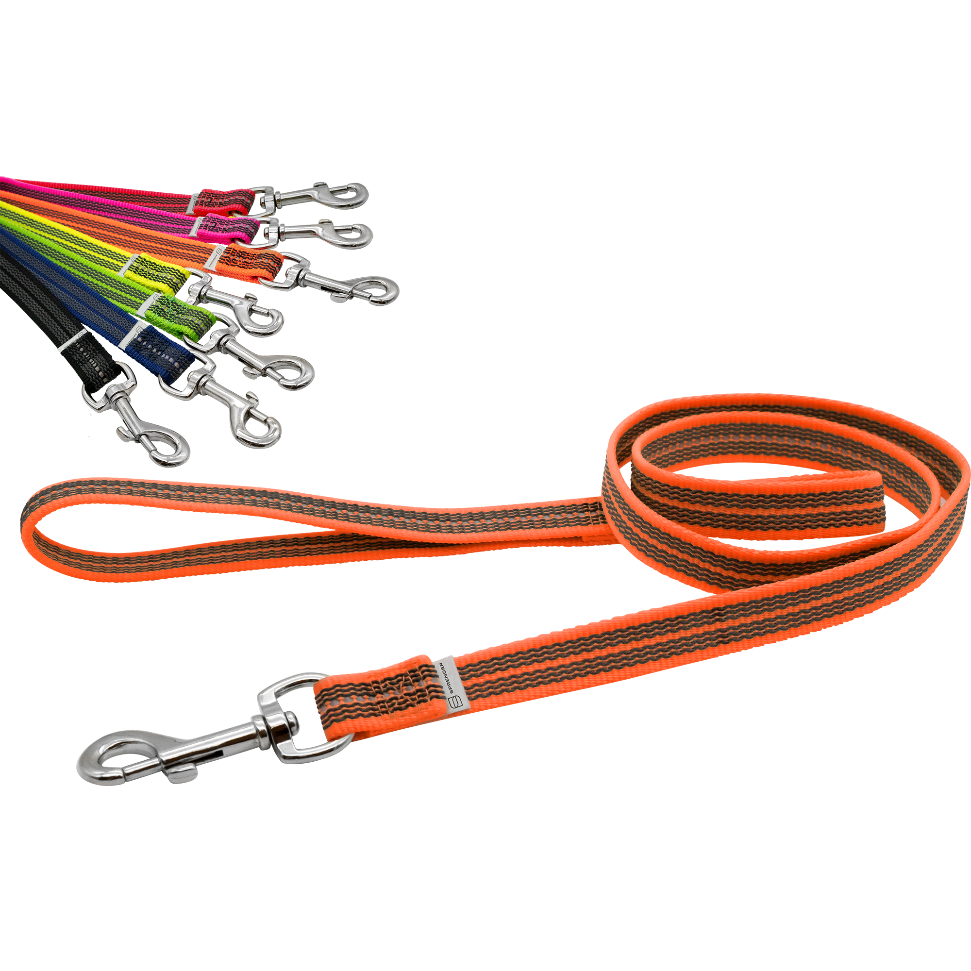 Rubberized leash - with handle